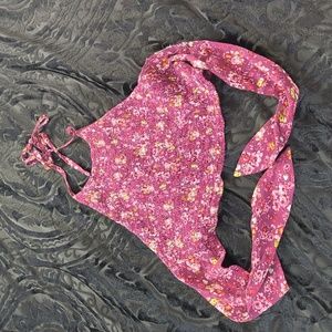 Floral Tie up halter top
